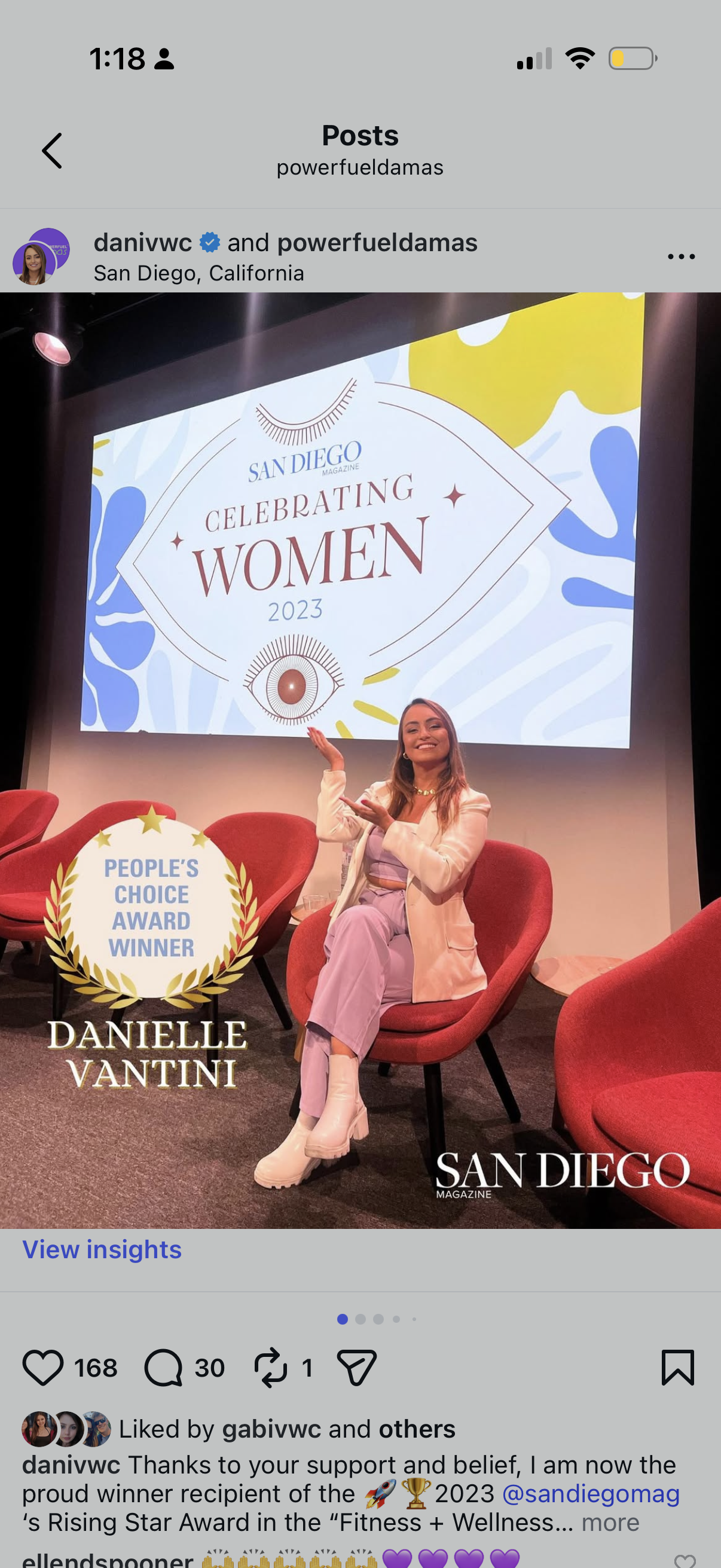 Danielle Vantini — San Diego Magazine Celebrating Women 2023, People's Choice Award Winner