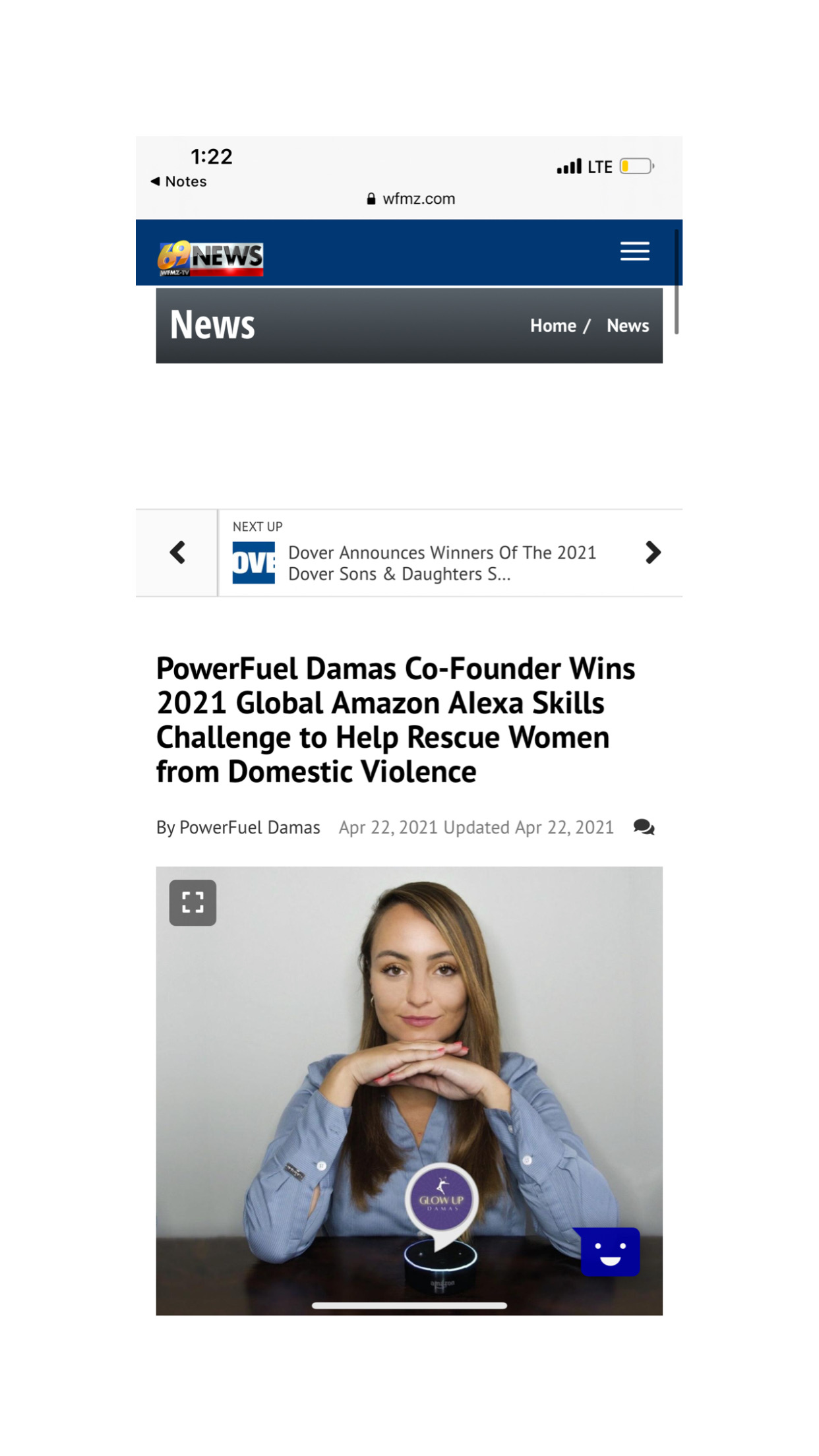 WFMZ 69 News coverage of Danielle Vantini